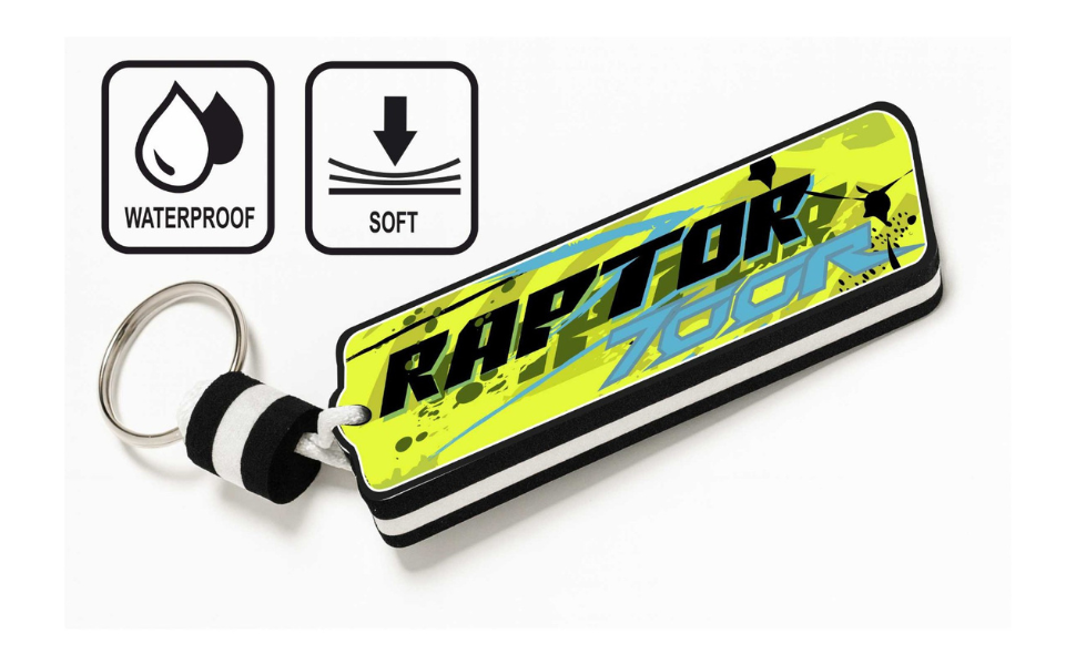 Floating Waterproof Keyring for Quad & ATV for YAMAHA RAPTOR – Buoyant Keychain for Off-Road Riding, Water & Mud