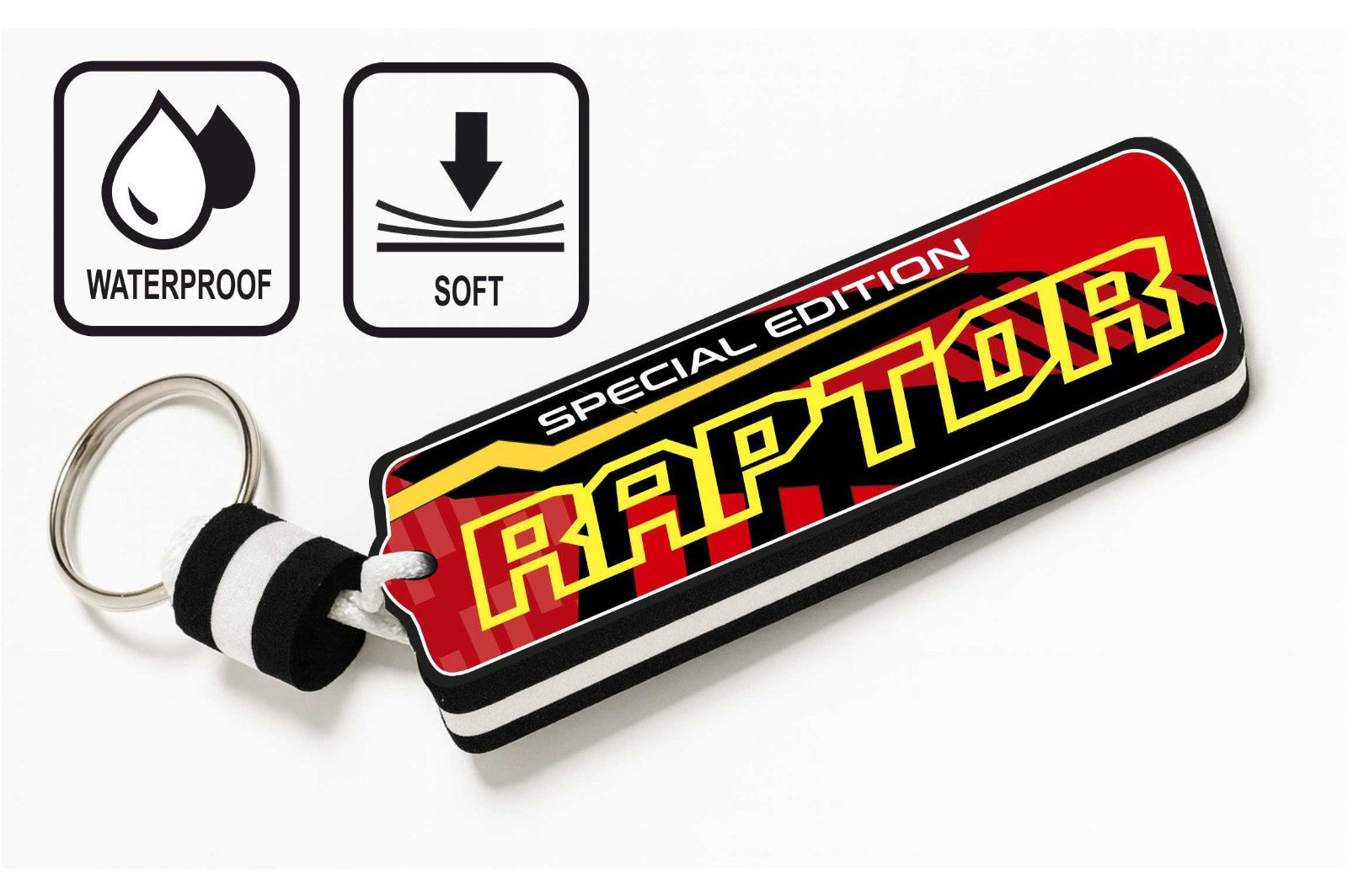 Floating Waterproof Keyring for Quad & ATV for YAMAHA RAPTOR – Buoyant Keychain for Off-Road Riding, Water & Mud