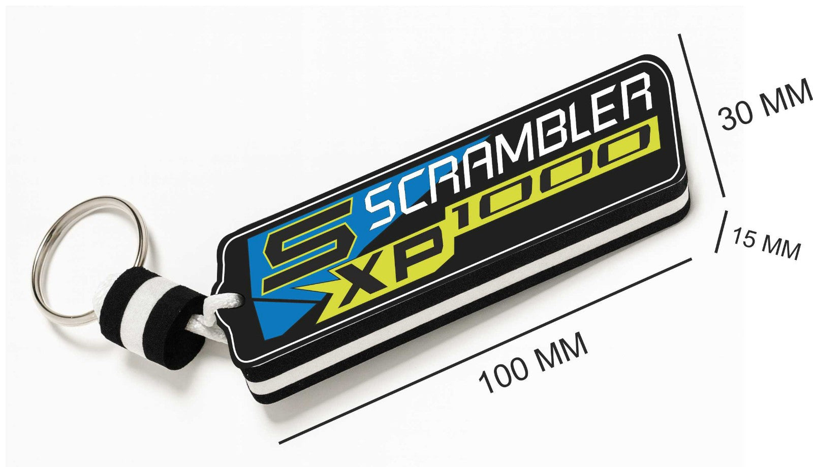 Floating Waterproof Keyring for Quad & ATV for POLARIS SCRAMBLER XP S 1000 – Buoyant Keychain for Off-Road Riding, Water & Mud