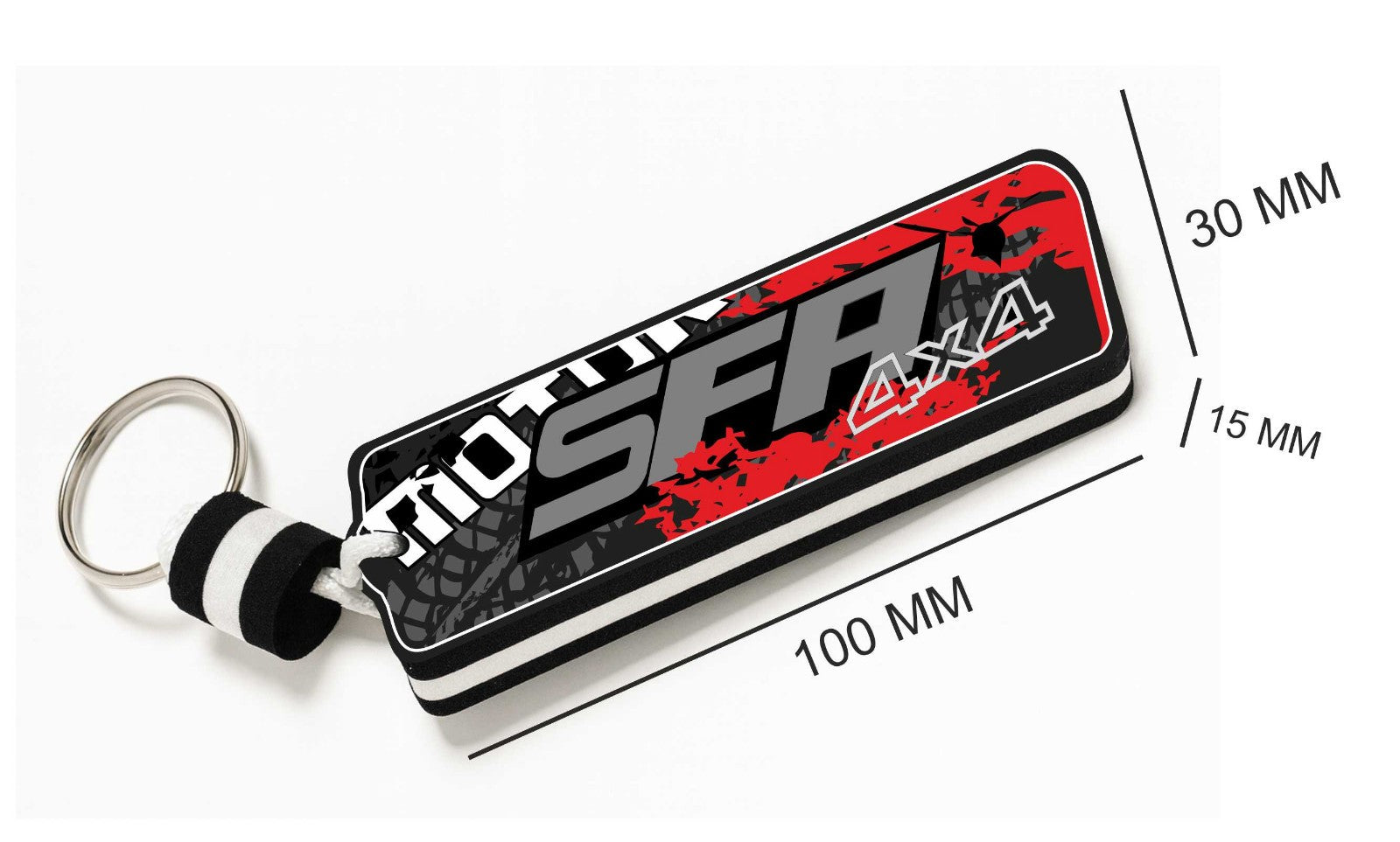 Floating Waterproof Keyring for Quad & ATV for QJ MOTOR SFA  – Buoyant Keychain for Off-Road Riding, Water & Mud