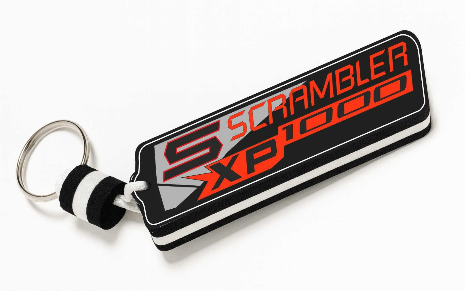 Floating Waterproof Keyring for Quad & ATV for POLARIS SCRAMBLER XP  – Buoyant Keychain for Off-Road Riding, Water & Mud