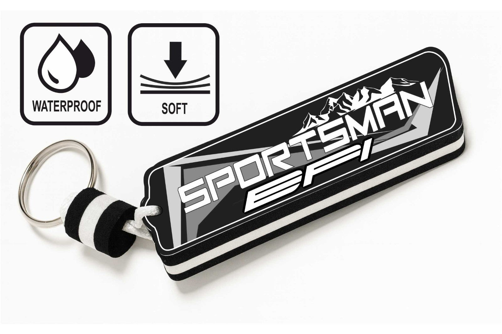 Floating Waterproof Keyring for Quad & ATV for POLARIS SPORTSMAN  – Buoyant Keychain for Off-Road Riding, Water & Mud