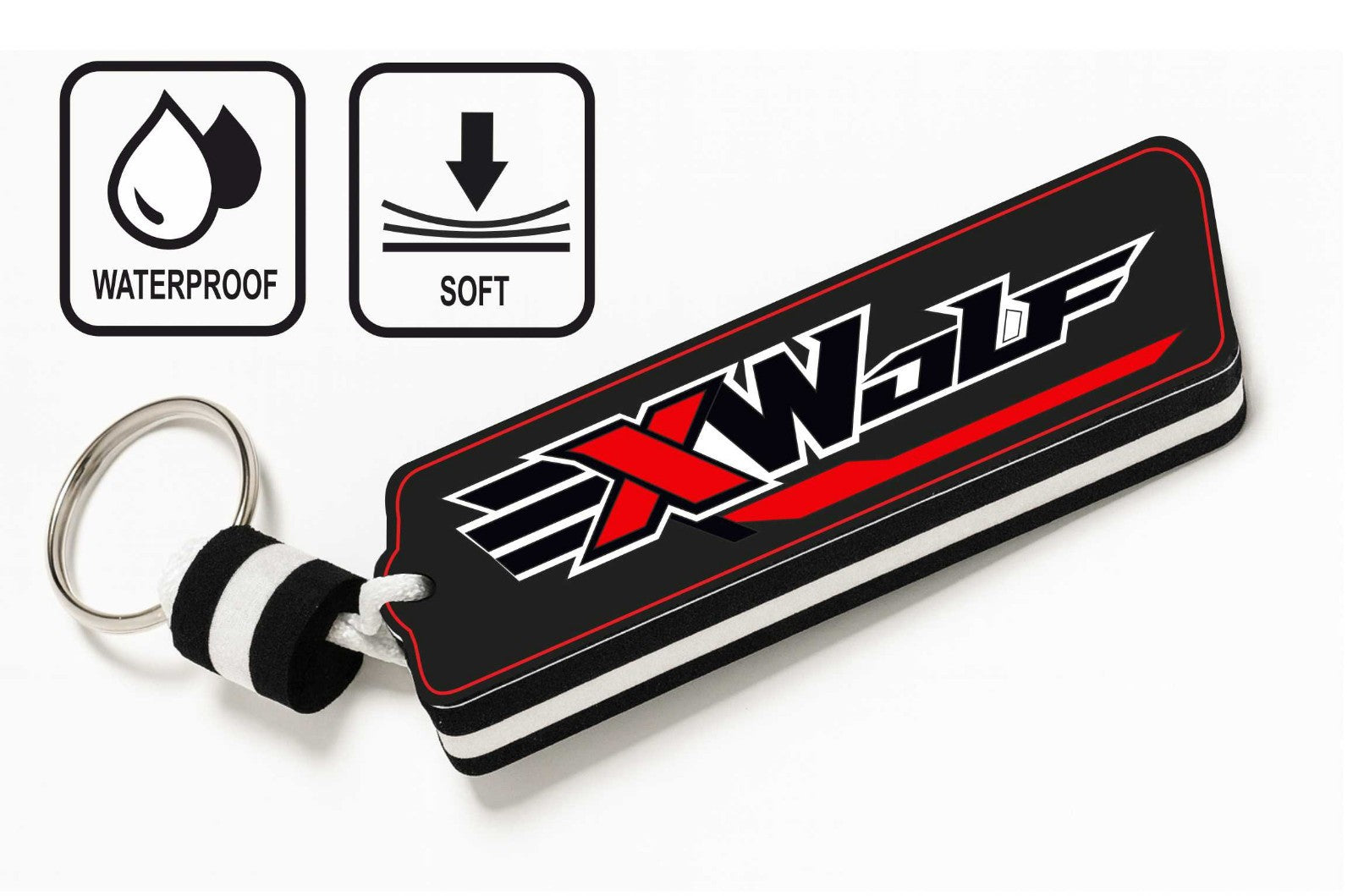 Floating Waterproof Keyring for Quad & ATV for LONCIN XWOLF   – Buoyant Keychain for Off-Road Riding, Water & Mud